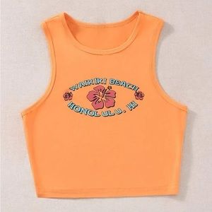 cute hawaii crop top